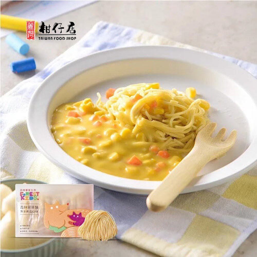森林麵食 - 無鹽寶寶麵系列 黃金南瓜 8份 [7個月以上嬰幼兒麵/BB麵]